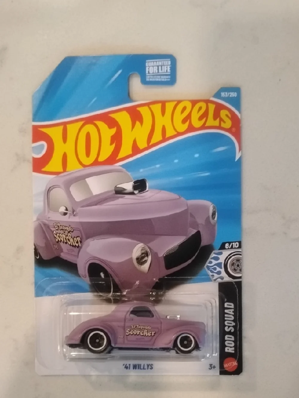 Mattel Hot Wheels '41 Willys Kids Toy Car - Lavender
